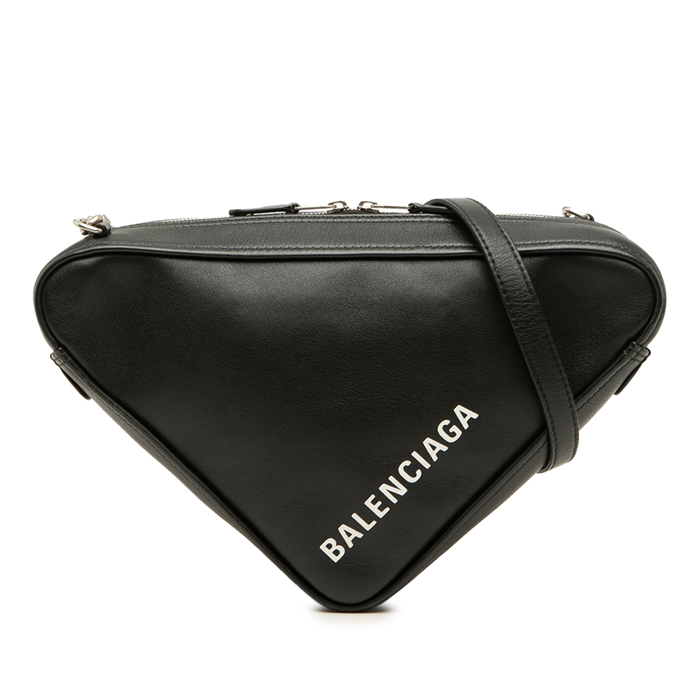 Pre-Loved Balenciaga Leather Triangle Chain Crossbody